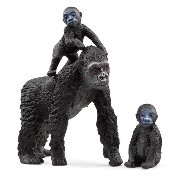 Schleich / Wildtiere / Flachland Gorilla-Familie