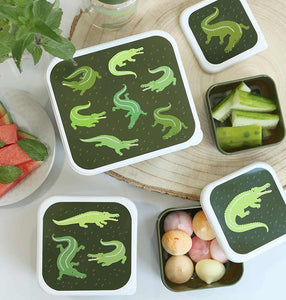 *NEU* Lunchbox / 4er Set / Krokodil