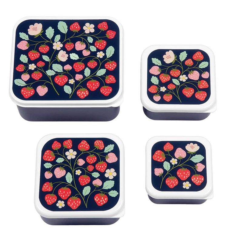 *NEU* Lunchbox / 4er Set / Erdbeeren