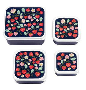 *NEU* Lunchbox / 4er Set / Erdbeeren