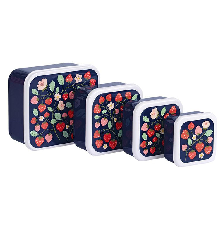 *NEU* Lunchbox / 4er Set / Erdbeeren