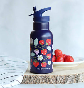 *NEU* Trinkflasche - Edelstahl / Erdbeeren