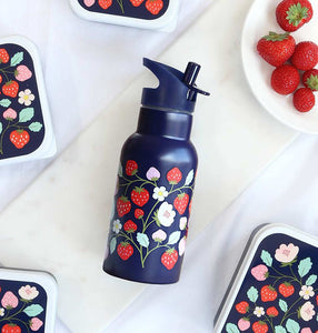 *NEU* Trinkflasche - Edelstahl / Erdbeeren