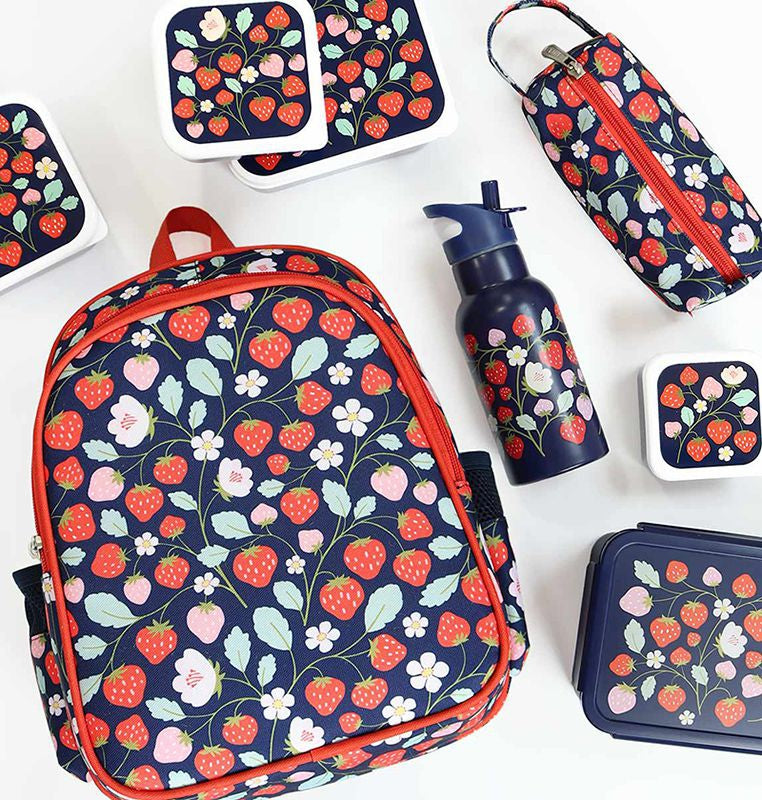 *NEU* Rucksack mit Isolierfach / Erdbeeren