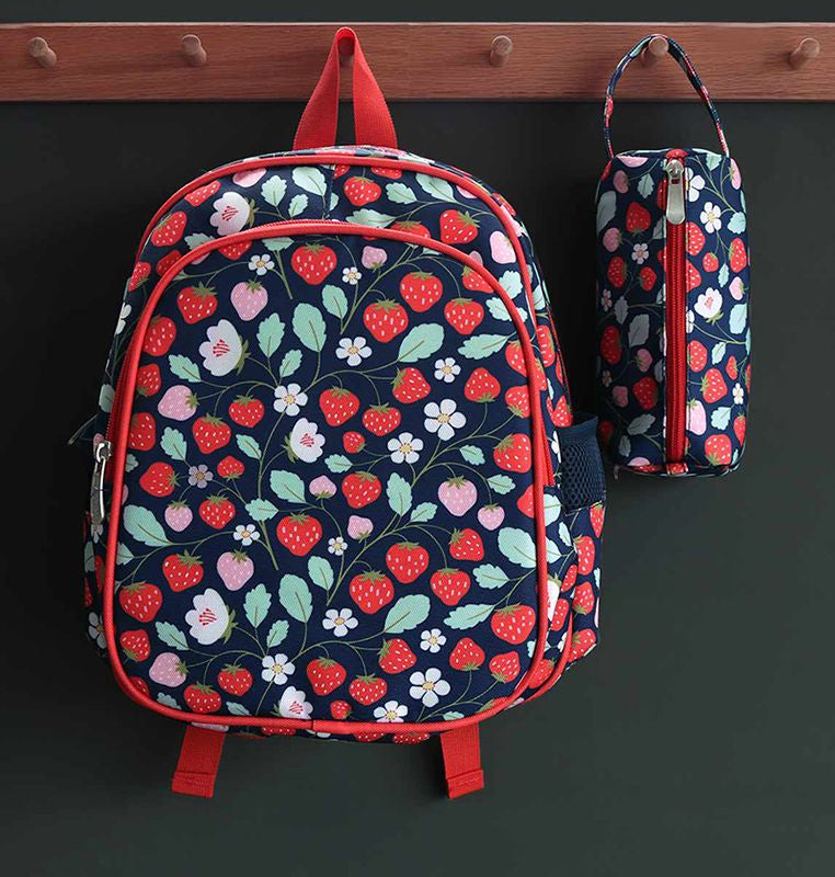 *NEU* Rucksack mit Isolierfach / Erdbeeren