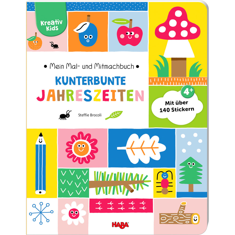 HABA Kreativ Kids – Mein Mal- und Mitmachbuch Kunterbunte Jahreszeiten