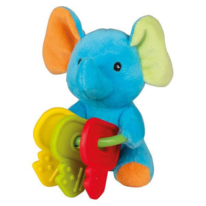 Plüsch-Elefant mit Beißschlüssel