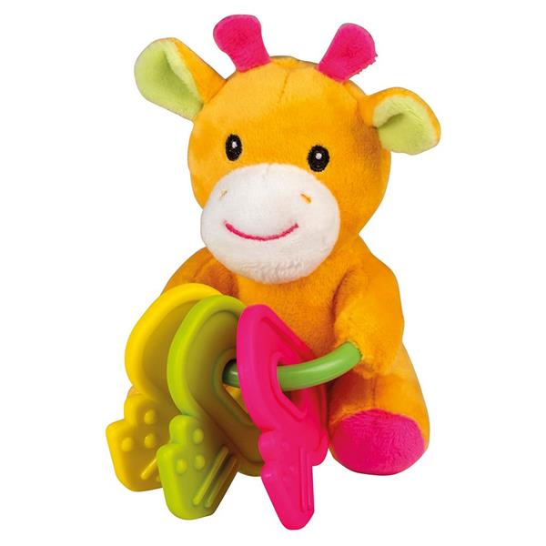 Plüsch-Giraffe mit Beißschlüssel