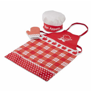 Kochschürze Rot SET
