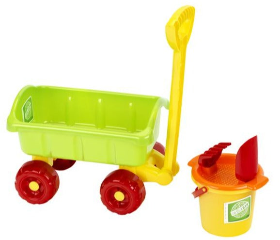 Bio Bollerwagen mit Sandeimer-Set