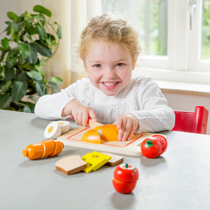 Holz Essen zum Schneiden - Frühstück - 10 pcs.