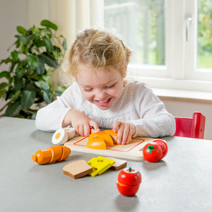 Holz Essen zum Schneiden - Frühstück - 10 pcs.