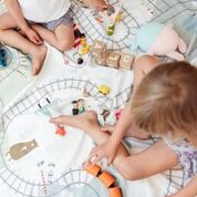 Play&Go Spielzeugsack / Spielmatte Eisenbahn