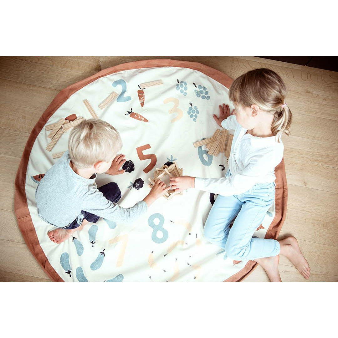 Play&Go Spielzeugsack / Spielmatte Veggie Numbers