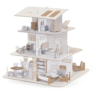 Puppenhaus - Anmalen, Zusammenstecken, Spielen