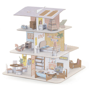 Puppenhaus - Anmalen, Zusammenstecken, Spielen