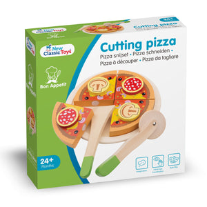 Holz Pizza Salami - zum Schneiden