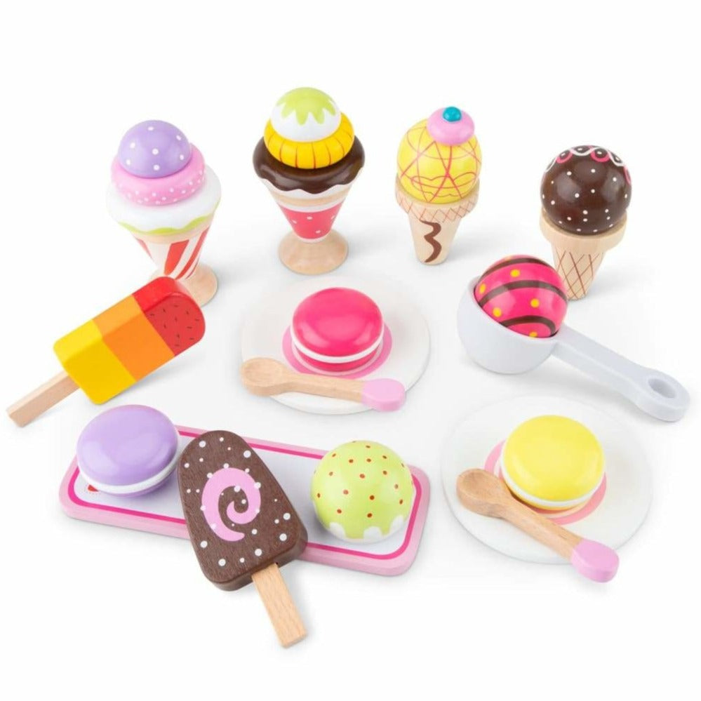 Holz Eiscreme Selektion