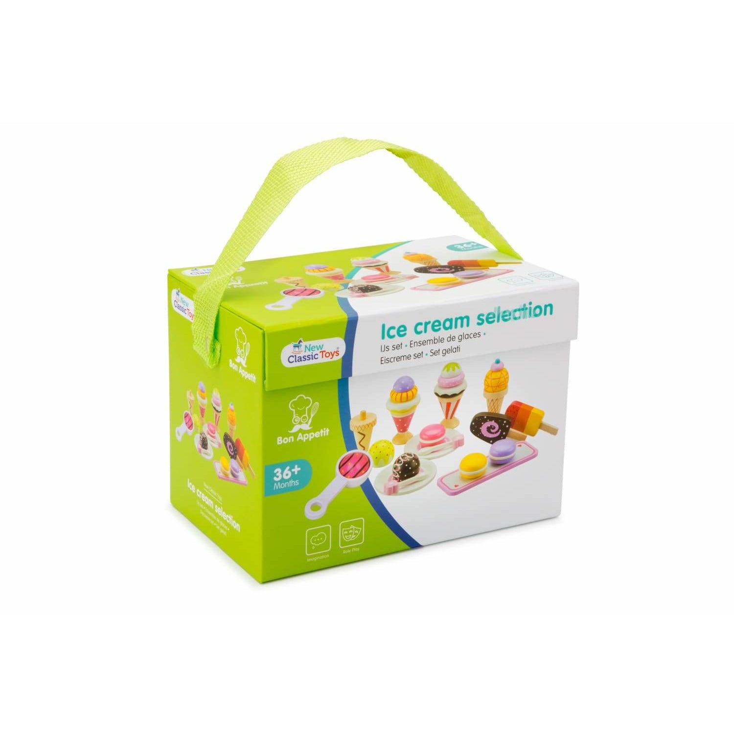 Holz Eiscreme Selektion