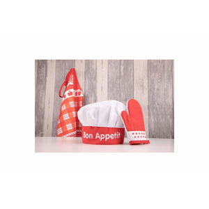 Kochschürze Rot SET
