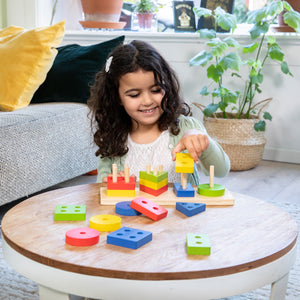 Formen Sortier Puzzle Holz