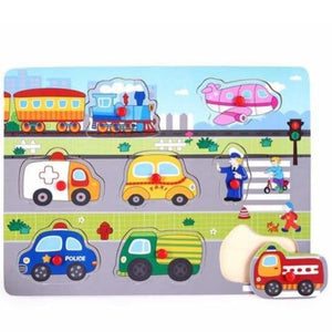 *NEU* Holz Puzzle mit Fahrzeugen