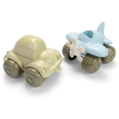 Bio Sand Fahrzeuge: Auto + Flugzeug