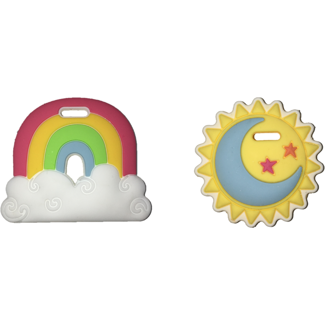 Rainbow & Sun Mini-Beißring Set (2 St.)