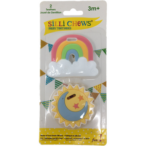 Rainbow & Sun Mini-Beißring Set (2 St.)