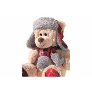 Heunec Bär mit Schal und Mütze