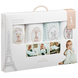Sophie la girafe Wickeltücher 4er Set