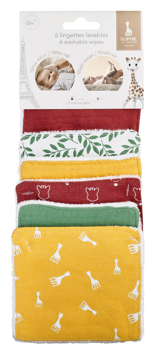 Sophie la girafe® - Kleine Waschlappen / 6er Pack