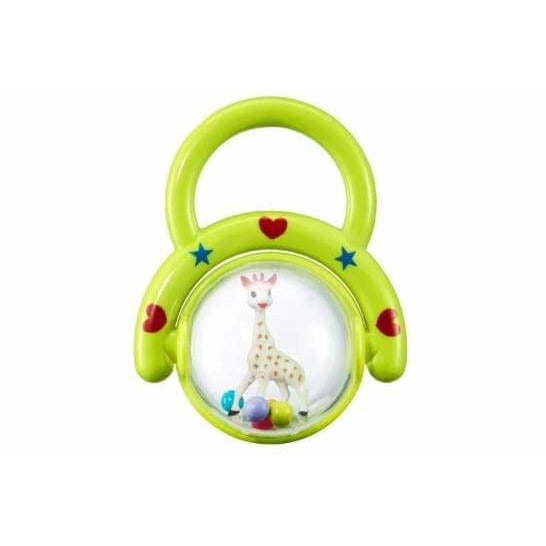 Geschenkset zur Geburt Sophie la girafe® (1 Sophie la girafe® + 1 Entdeckerbuch + 1 Kugelrassel)