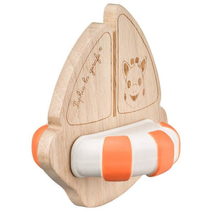 Sophie la girafe® So'Pure - Greifling/Beißring Boot / Naturkautschuk + Kautschukbaumholz