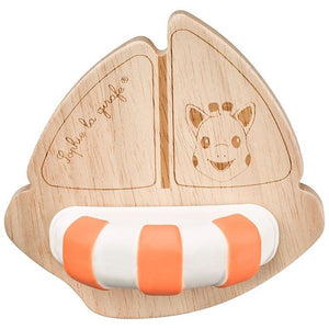 Sophie la girafe® So'Pure - Greifling/Beißring Boot / Naturkautschuk + Kautschukbaumholz