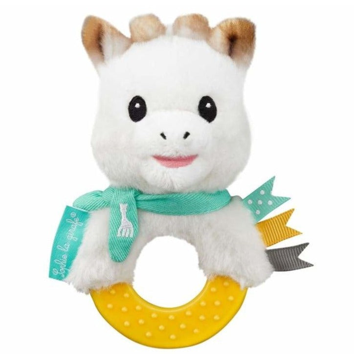 Sophie la girafe® ~ Baby-Rassel mit Kaufläche Giraffe ~ Plüsch