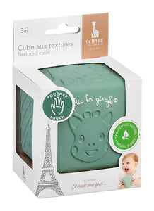 *NEU* Sophie la girafe® 5 Sinne (Fühlen) - Würfel Texturen / Naturkautschuk