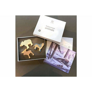 *NEU* HEVEA - Holztiere Arktis Set 3 tlg. /Kautschukbaumholz (Fairtrade)