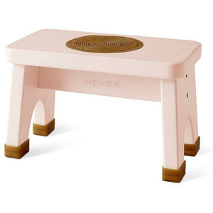 HEVEA Kinderhocker - Kautschukbaumholz / Champagne Pink