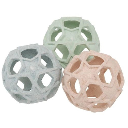 HEVEA Star Ball - Naturkautschuk - upcycled (rose / blue / mint)
