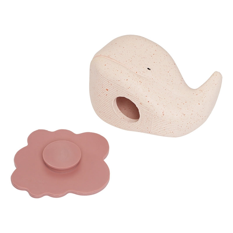 HEVEA - Badespielzeug Wal - Naturkautschuk / upcycled / Champagne Pink