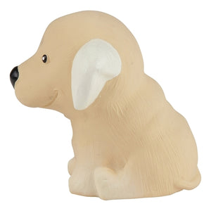 HEVEA Babyspielzeug - Greifling Hund / Golden Retriever / Naturkautschuk
