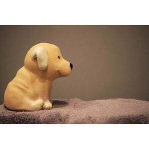 HEVEA Babyspielzeug - Greifling Hund / Golden Retriever / Naturkautschuk