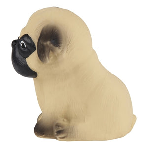 HEVEA Babyspielzeug - Greifling Hund / Mops / Naturkautschuk