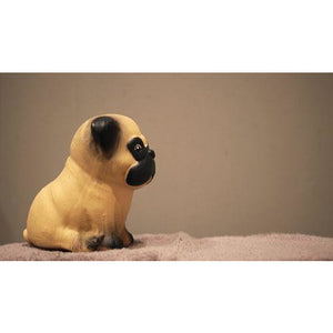 HEVEA Babyspielzeug - Greifling Hund / Mops / Naturkautschuk