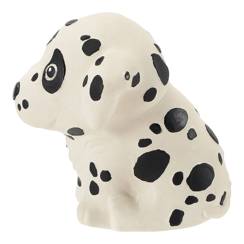 HEVEA Babyspielzeug - Greifling Hund / Dalmatiner / Naturkautschuk