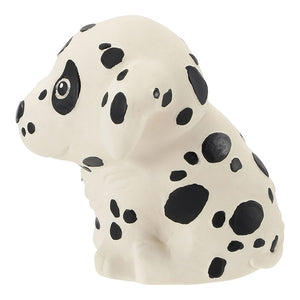 HEVEA Babyspielzeug - Greifling Hund / Dalmatiner / Naturkautschuk