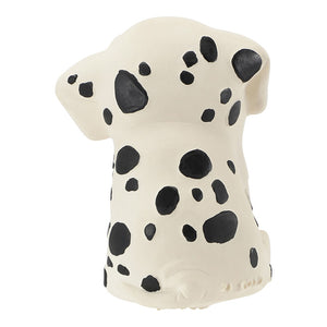 HEVEA Babyspielzeug - Greifling Hund / Dalmatiner / Naturkautschuk