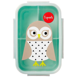 Bento Box mit 3 getrennten Fächern / Eule