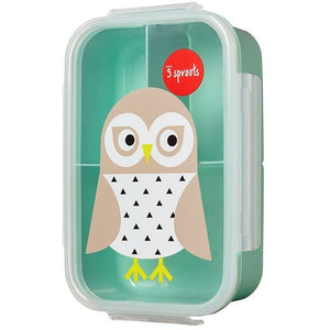 Bento Box mit 3 getrennten Fächern / Eule
